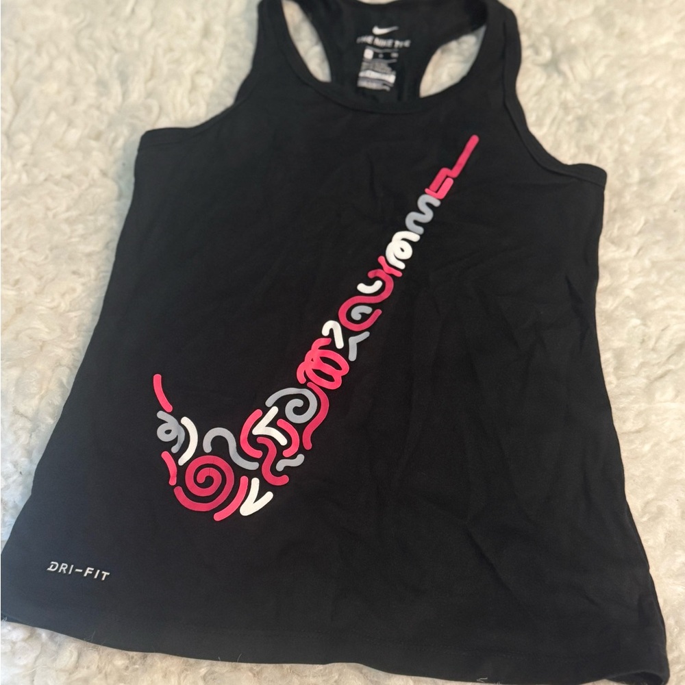 Nike Black Fitted Sleeveless Tank Top - Picture 3 of 3